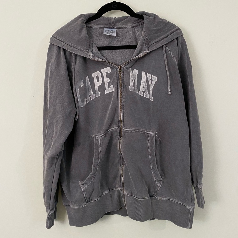 blue zip up cape may hoodie 💙